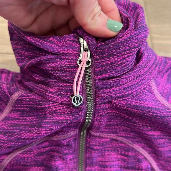 LULULEMON Diamond Jacquard Space Dye Purple Pink Hustle In Your Bustle Jacket 4 - Picture 10 of 16
